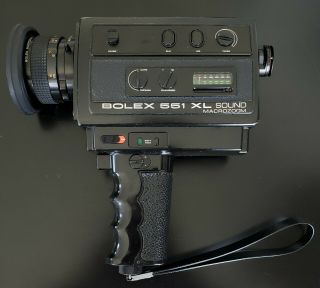Vintage Bolex 551 Xl,  Elmo Zoom 8tl Movie Cameras,  Chinon Microphone & Bracket