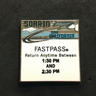 Wdi Fastpass Soarin Over California Limited Edition Le 200 Disney Attraction Pin