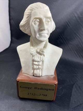 George Washington Bust / Statue : 6 " High / White