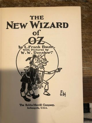 Vintage The OZ Book The Wizard Of OZ 1903 by L.  Frank Baum 2