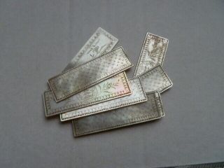 8,  18th / 19th Century Antique Chinese Mother Of Pearl Games Counters