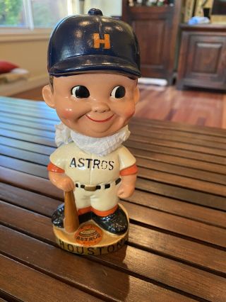 Vintage 1960s Mlb Houston Astros Baseball Bobblehead Nodder Bobble Head
