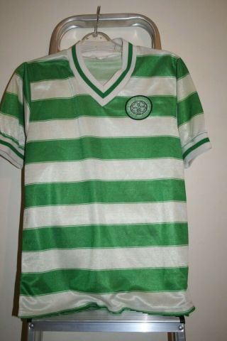 Celtic football shirt vintage 1982/85 hoops size L 2