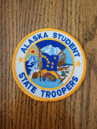 Vintage Alaska State Troopers Student Police Patch State Of Ak Trooper Academy
