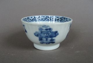 A Chinese 18th C.  Blue And White Tea Bowl,  Qianlong Period.