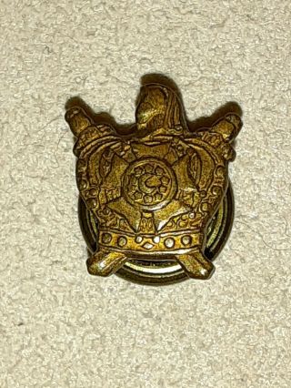 Vintage Masonic Order Of Demolay Screwback Pin