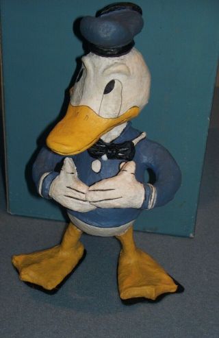 DONALD DUCK POLIWOGG S SCULPTURE LIMITED EDITION ARTIST SIGNED 064/1928 C.  O.  A. 2