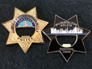 Las Vegas Metro Police Department Challenge Coin Bottle Opener