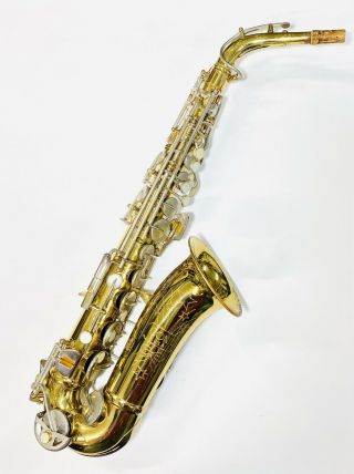 Vintage Conn U.  S.  A.  Shooting Stars Alto Saxophone No Mouthpiece with Hard Case 3