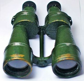Vintage Wwii British Military Binoculars,  Bino Prism No 5 Mk4.  X7.  No.  91539.