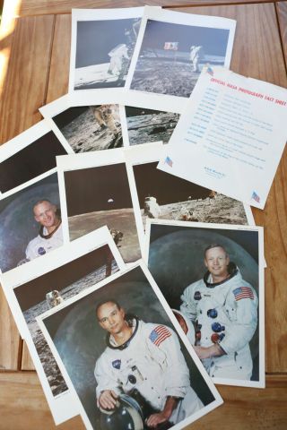 Official Nasa Photograph Apollo 11 Moon Landing Crofton Lithograph 12 Piece Set
