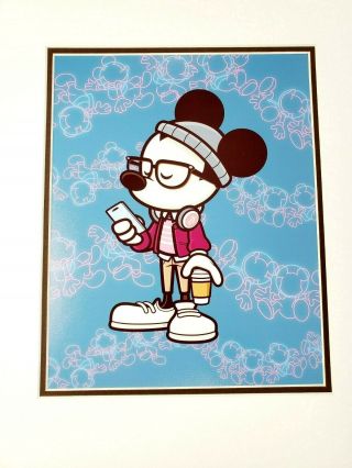 Art Of Disney Hipster Mickey Of Tomorrow 18 X 14 Print By Jerrod Maruyama