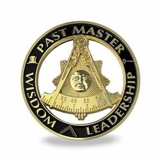 Past Master Masonic Car Emblem Auto Decal Freemason With Square Sticker