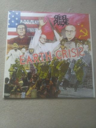 Steel Pulse - Earth Crisis 12” Lp Elektra Records Vinyl Album Vgc