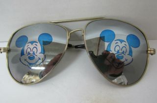 Vintage Walt Disney Productions Mickey Mouse Aviator Sunglasses