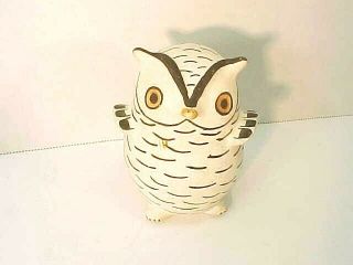 Vintage Acoma Pueblo Native American Pottery Owl Signed Marie Z.  Chino