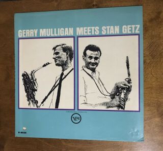 Gerry Mulligan Meets Stan Getz - Verve Records ‎– V6 - 8535 Vinyl Lp Album Reissue