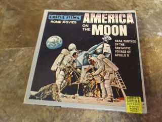 Vintage Circa 1969 Apollo 11 Castle Films America On The Moon 8mm Film
