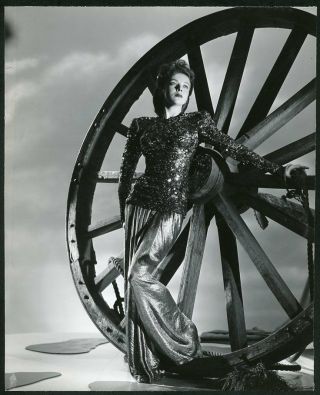 Ida Lupino In Stylish Portrait Vintage 1940s Photo By Henry Waxman