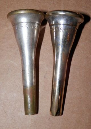 2 Vintage Farkas Model French Horn Mouthpieces