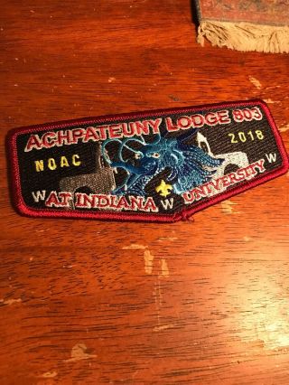 Achpateuny Lodge Noac 2018 Flap National Order Of The Arrow Conference 17 - 122l