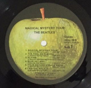 The Beatles MAGICAL MYSTERY TOUR,  Vintage Vinyl LP,  Apple 1971 SMAL - 2835 3