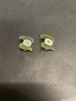 (2) Vintage Girl Scout Pins - Juliette Low Birthplace Pins Pre - Owned.
