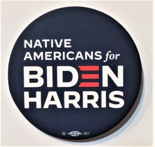 2020 Official Native Americans For Joe Biden And Kamala Harris Pin