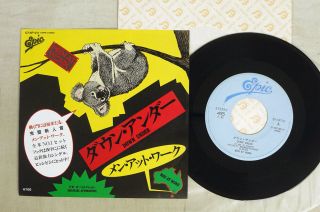 Men At Work Down Under Epic 07 5p - 211 Japan Vinyl 7