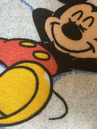 Rare Vintage Disney Mickey Mouse Blanket 3