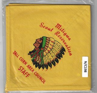 Bsa Mitigwa Scout Reservation Staff Tall Corn Area Council Neckerchief [mx - 2598]