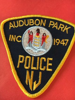 Audubon Park Jersey Police Patch Vintage