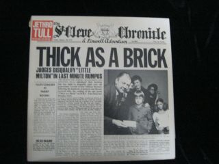 Jethro Tull Thick As A Brick Ian Anderson Chr 41003 Record - Album - Vinyl - Lp
