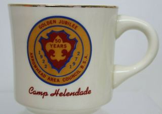 Bsa Arrowhead Area Council Golden Jubilee Camp Helendale 1972 Mug Coffee Cup S3g