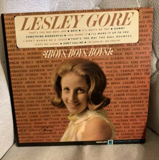 Lesley Gore Boys Boys Boys Vinyl Lp 1964 Vg,