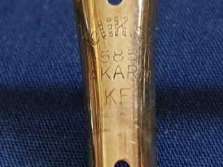 Vintage Pelikan 14k Gold Nib 585 Kf Part For Pen Only Nib Rare Nib (no.  16)
