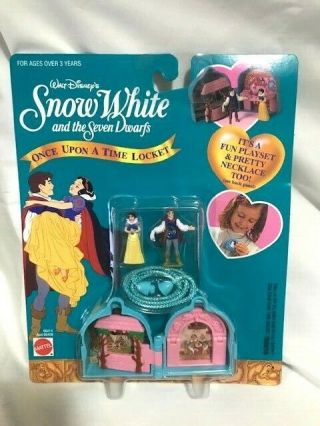 Mattel,  Disney,  " Snow White And The Seven Dwarfs Locket ",  Nib