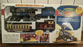 Vintage Electric G Scale Rail King Bright Train Model Set Railking No.  376