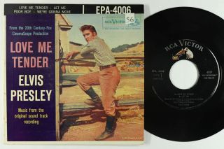 Elvis Presley Picture Sleeve Ep - Love Me Tender - Rca Victor Epa - 4006 - Mp3