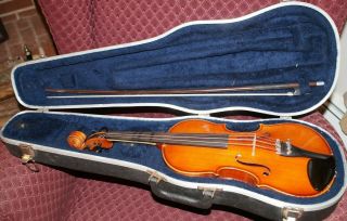 Vintage 1996 Scherl & Roth 3/4 Violin,  Glasser Bow And Case