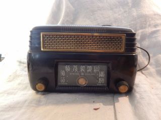 Vintage General Electric Ge Bakelite Tube Radio Model 202