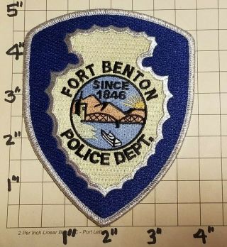 Fort Benton (mt) Police Department Patch