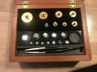 Vintage Precision Weight Set By Will Corporation In Mg And Grams