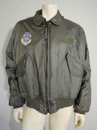 Vintage Cwu - 45/p Flyers Jacket Cold Weather Mil - J - 83388 Isratex Size Xl