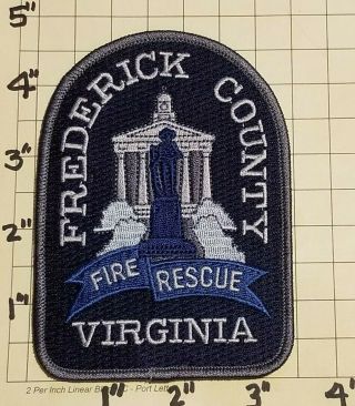 Frederick County (winchester,  Va) Fire - Rescue Dept Patch - Style 1