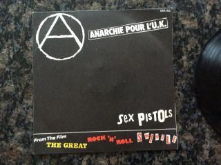 Rare Punk 7” Vinyl - Sex Pistols Anarchie Pour L Uk.  Anarchy Swindle Sid Clash