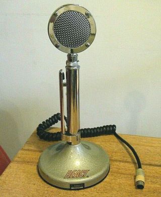 Vintage Astatic D - 104 Lollipop Microphone Ham Radio T - Ug8 Stand Base 5 Pins