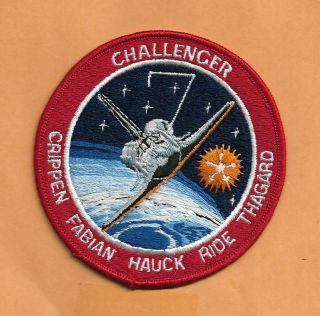 Willabee & Ward Official Space Patch Shuttle Challenger Sts - 7 Ride 4 "