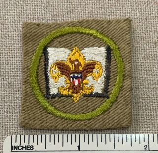 Vintage 1940s Librarian Boy Scout Position Badge Patch Bsa Uniform Sash Camp
