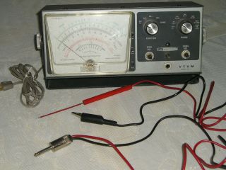 Vintage Heathkit Vtvm Im - 13 W/probes Vacuum Tube Volt Meter
